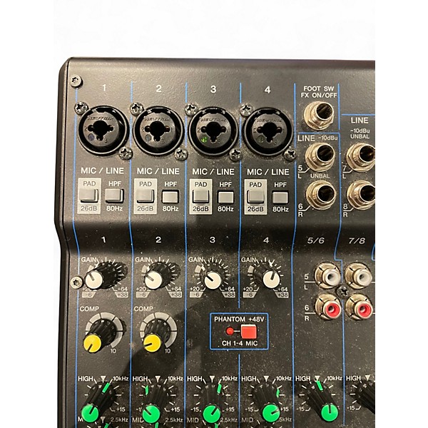 Used Yamaha MG10XU 10 Channel Mixer with Effects Unpowered Mixer