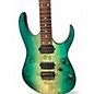 Used Ibanez RG421PB Caribbean Shoreline Flat Solid Body Electric Guitar