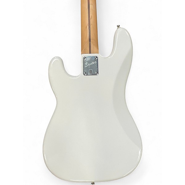 Used Squier Vintage Modified Precision Bass Olympic White Electric Bass Guitar