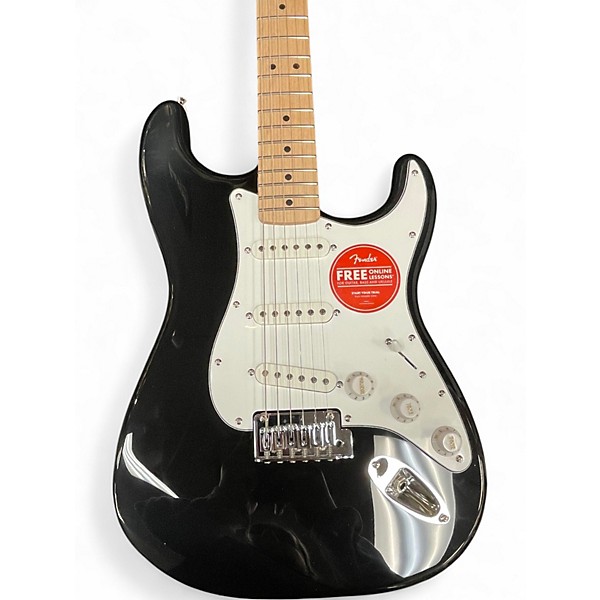 Used Squier Affinity Stratocaster Black Solid Body Electric Guitar