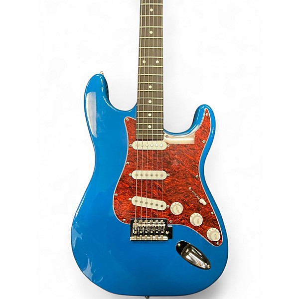 Used Lyman LS250 Blue Solid Body Electric Guitar