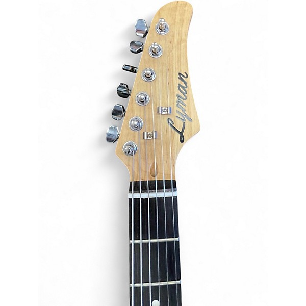 Used Lyman LS250 Blue Solid Body Electric Guitar