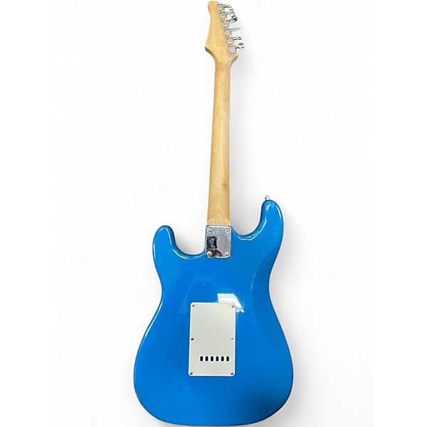Used Lyman LS250 Blue Solid Body Electric Guitar