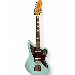 Used 2024 Squier 70s JAGUAR Daphne Blue Solid Body Electric Guitar