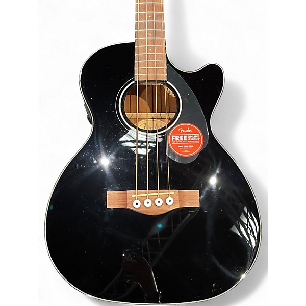 Used Fender CB-60SCE Black Acoustic Bass Guitar