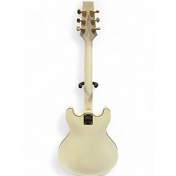 Used Aria PRO ll White Hollow Body Electric Guitar