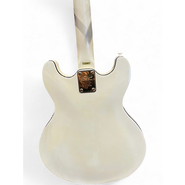 Used Aria PRO ll White Hollow Body Electric Guitar