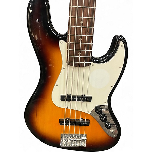 Used Squier Affinity Jazz Bass V 5 String 2 Color Sunburst Electric Bass Guitar