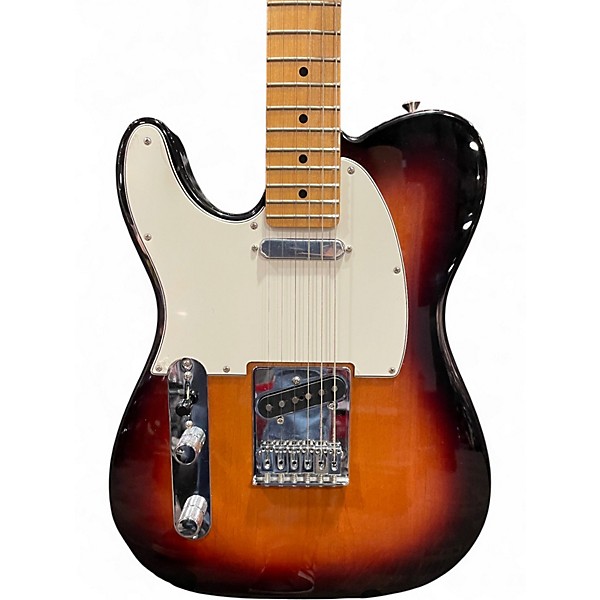 Used 2018 Fender Player Telecaster Left Handed 3 Color Sunburst Solid Body Electric Guitar