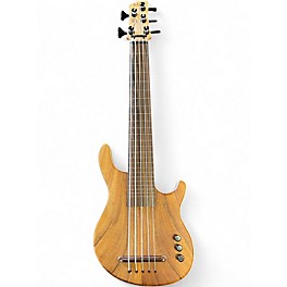 Used Kala California Series Solid Body 5 String U-Bass Hawaiian Koa Electric Bass Guitar