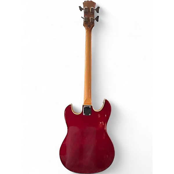 Used Kent 743 Red Electric Bass Guitar