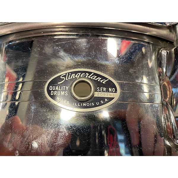Vintage 1970s Slingerland 14in Soundking Chrome Drum