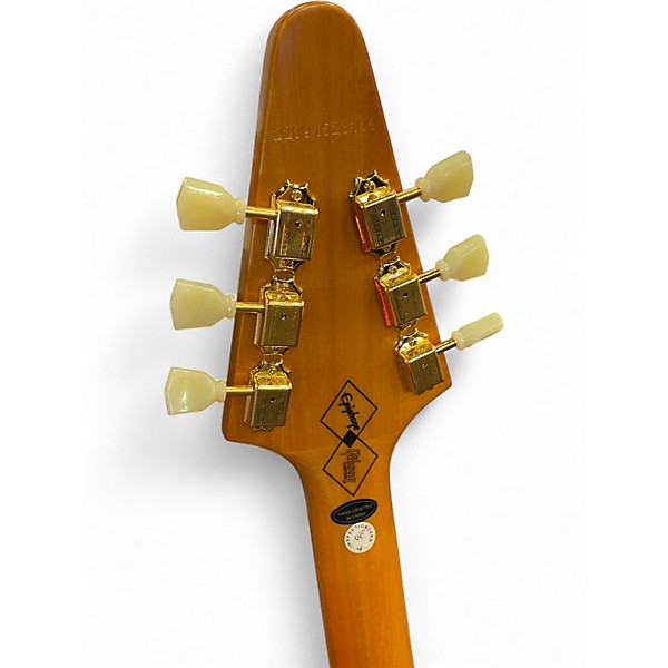 Used Epiphone Inspired by Gibson Flying V Natural Solid Body Electric Guitar