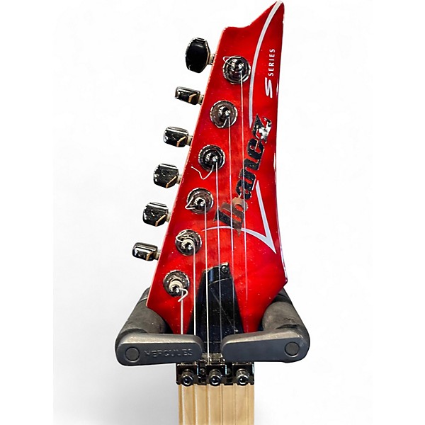 Used Ibanez S570MQM Trans Red Burst Solid Body Electric Guitar