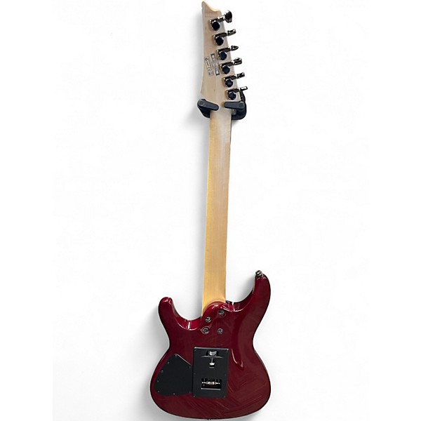 Used Ibanez S570MQM Trans Red Burst Solid Body Electric Guitar