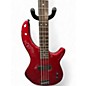 Used Dean Edge 4 String Candy Apple Red Electric Bass Guitar
