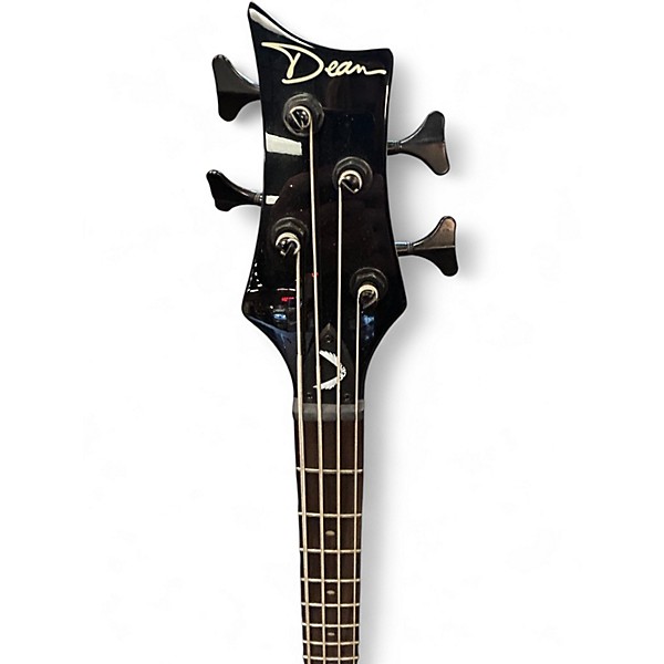 Used Dean Edge 4 String Candy Apple Red Electric Bass Guitar