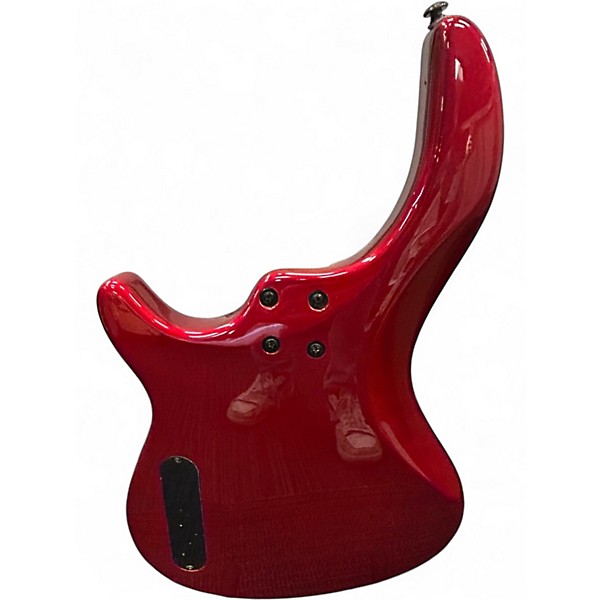 Used Dean Edge 4 String Candy Apple Red Electric Bass Guitar