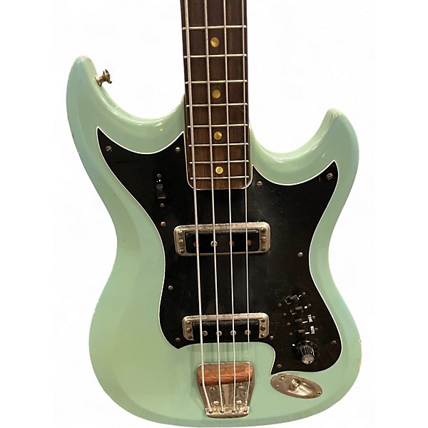 Vintage 1960s Hagstrom HII-B BLUE Electric Bass Guitar