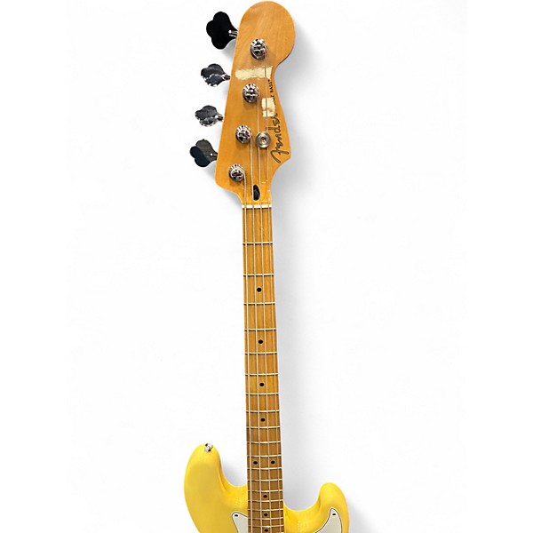 Used Fender Player Jazz Bass YELLOW Electric Bass Guitar