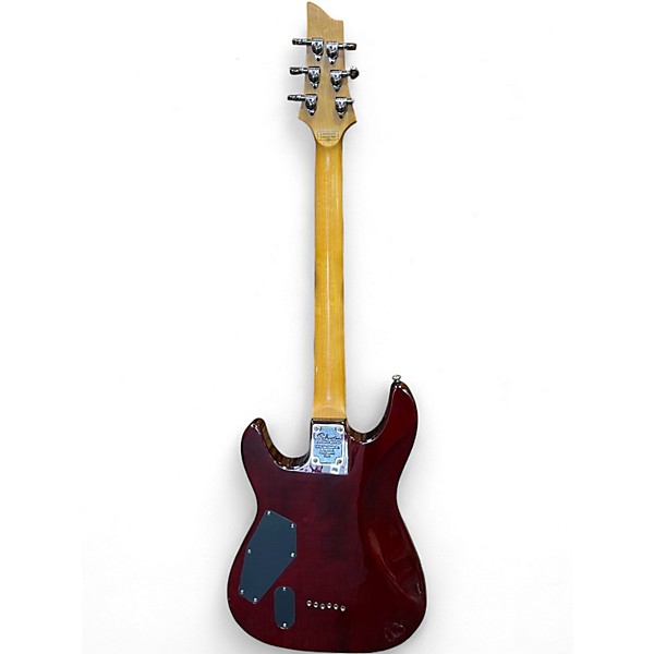 Used Schecter Guitar Research HELLRAISER DLX Crimson Burst Solid Body Electric Guitar