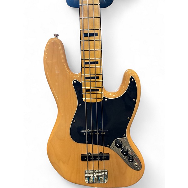 Used Squier Classic Vibe 70s Jazz Bass Natural Electric Bass Guitar