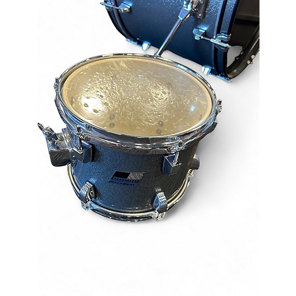 Used Ludwig 5 Piece Backbeat Blue sparkle Drum Kit