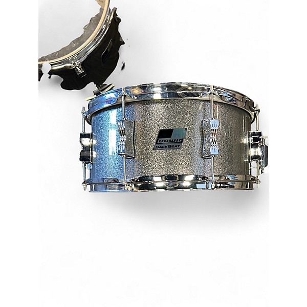 Used Ludwig 5 Piece Backbeat Blue sparkle Drum Kit