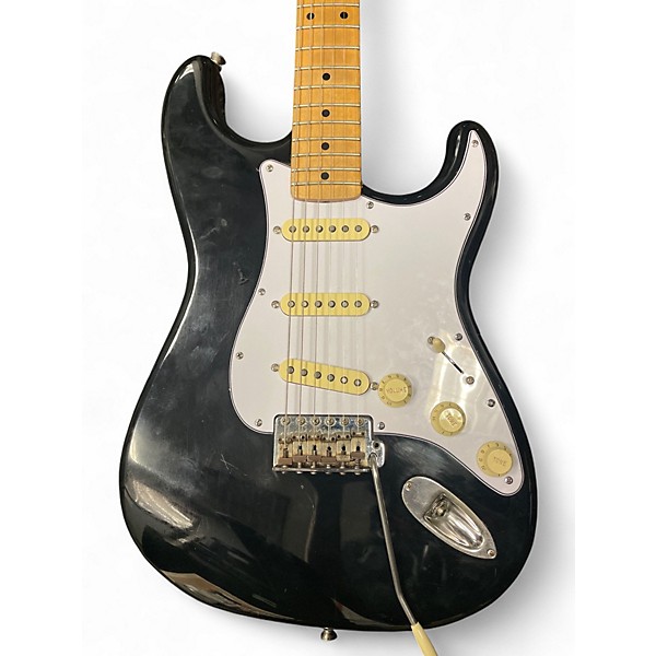 Used 1989 Fender MIJ Stratocaster Black Solid Body Electric Guitar