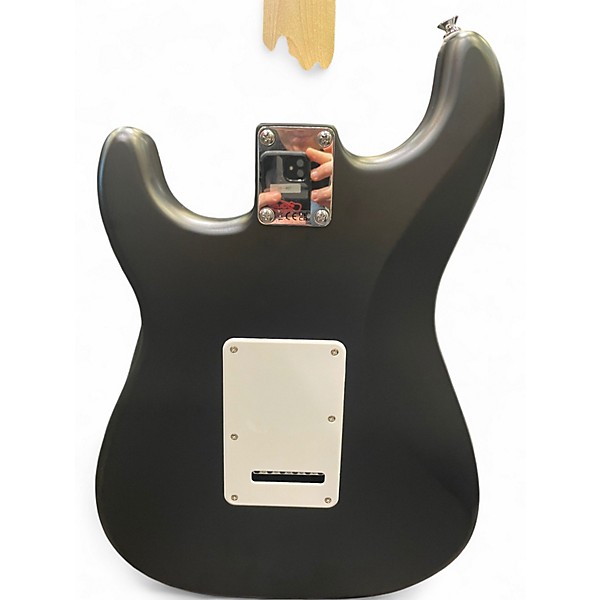 Used Squier Standard Stratocaster Matte Black Solid Body Electric Guitar