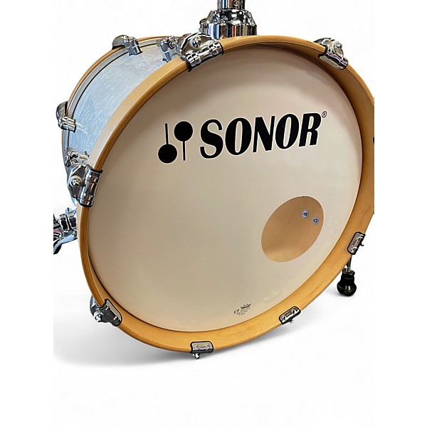 Used SONOR 4 Piece AQ2 Bop Maple White Marine Pearl Drum Kit