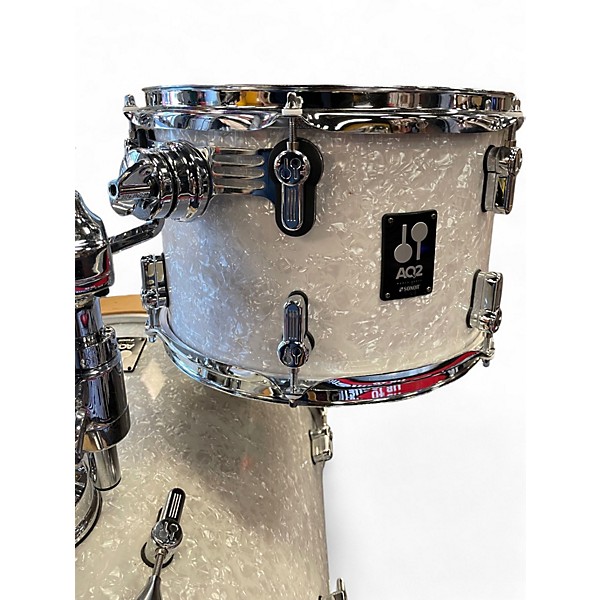 Used SONOR 4 Piece AQ2 Bop Maple White Marine Pearl Drum Kit