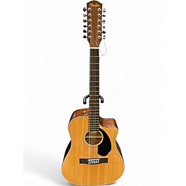 Used Fender CD60SCE 12 Natural 12 String Acoustic Electric Guitar