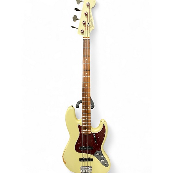 Used Fender Road Worn 60s Jazz Bass Classic White Electric Bass Guitar