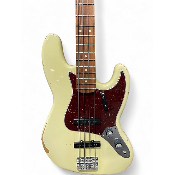 Used Fender Road Worn 60s Jazz Bass Classic White Electric Bass Guitar