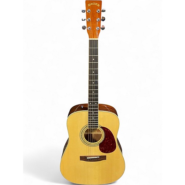 Used Zager ZAD50 Natural Acoustic Guitar