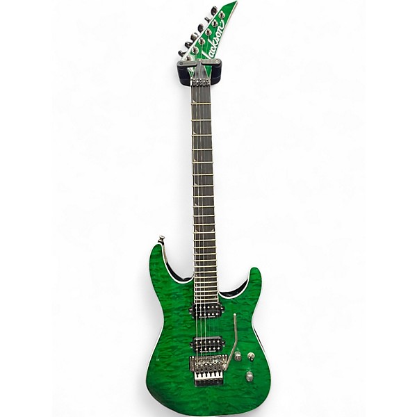 Used Jackson SL2Q Pro Series Soloist Trans Green Solid Body Electric Guitar