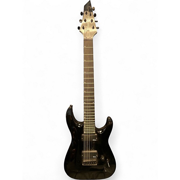 Used Jackson JS22-7 Dinky 7 String Black Solid Body Electric Guitar