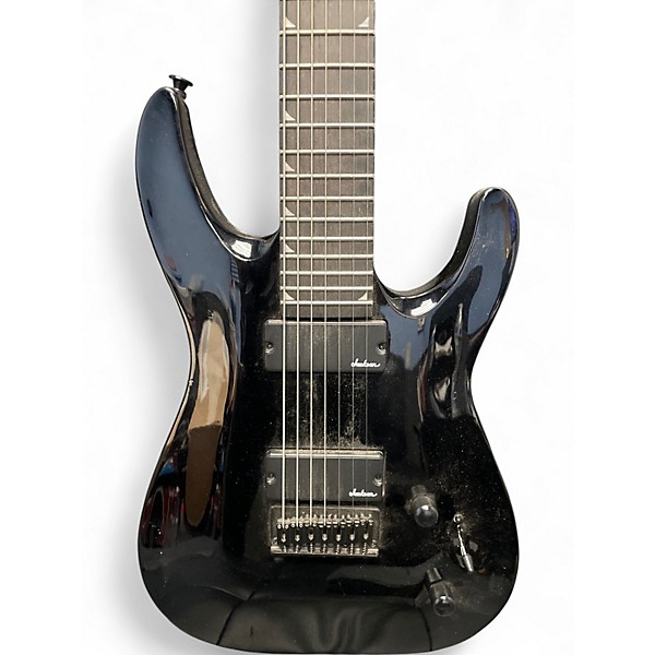 Used Jackson JS22-7 Dinky 7 String Black Solid Body Electric Guitar