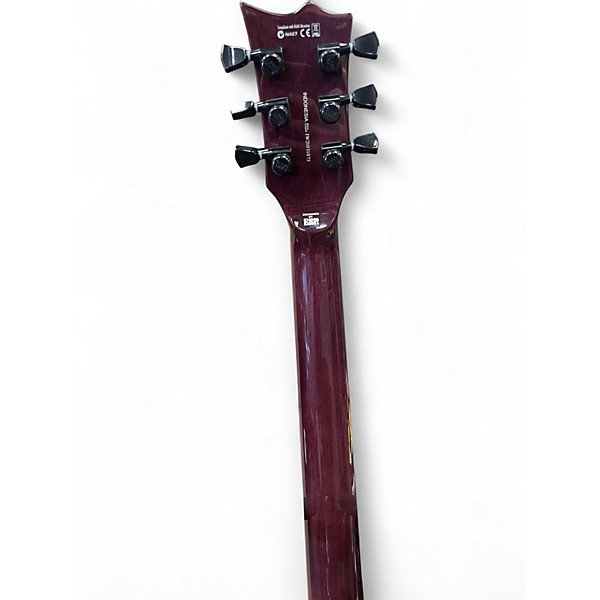 Used ESP EC1000 Trans Purple Solid Body Electric Guitar