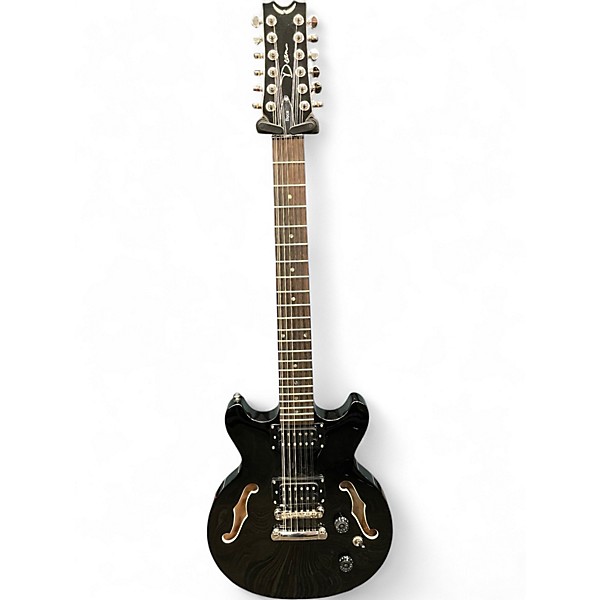 Used Dean Boca 12 Black Solid Body Electric Guitar