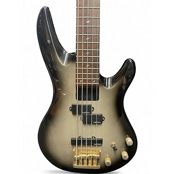 Used Samick Saturn Series Gray Electric Bass Guitar