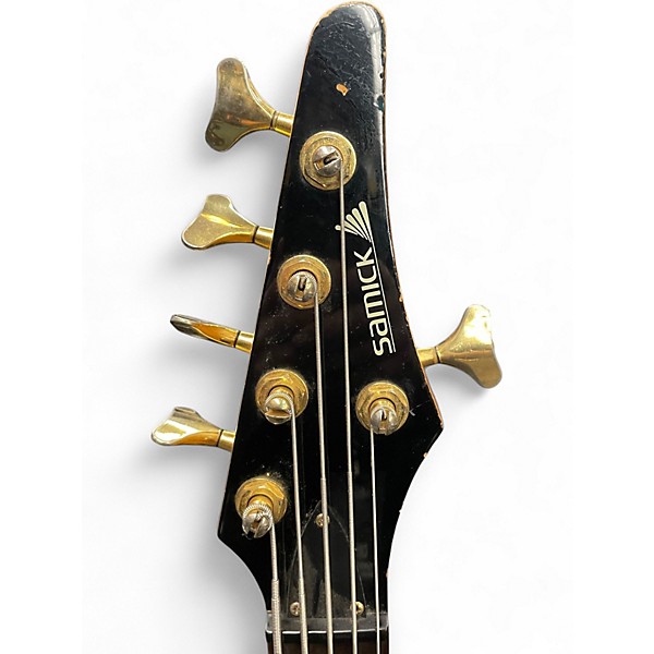 Used Samick Saturn Series Gray Electric Bass Guitar