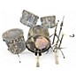 Vintage 1970s Ludwig 4 Piece Vistalite Clear Drum Kit thumbnail