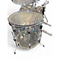 Vintage 1970s Ludwig 4 Piece Vistalite Clear Drum Kit