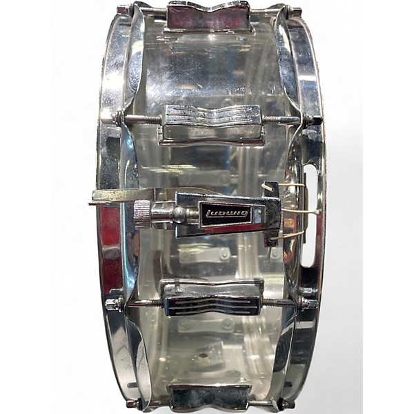 Vintage 1970s Ludwig 14X5.5 Vistalite Snare Clear Drum