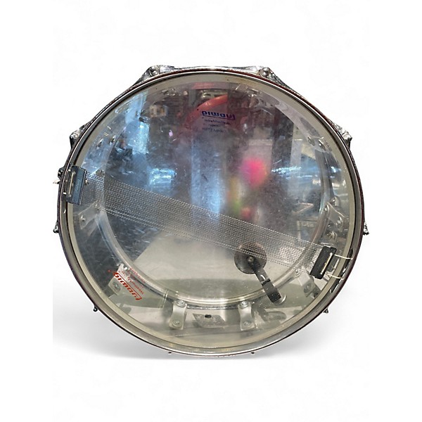 Vintage 1970s Ludwig 14X5.5 Vistalite Snare Clear Drum