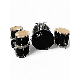 Used Pearl 6 Piece Forum Series Black Drum Kit