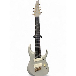 Used 2020s Ibanez RGDMS8-CSM Axe Design Lab Metallic Silver Solid Body Electric Guitar