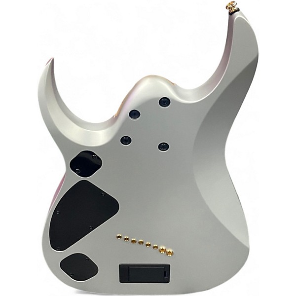 Used 2020s Ibanez RGDMS8-CSM Axe Design Lab Metallic Silver Solid Body Electric Guitar